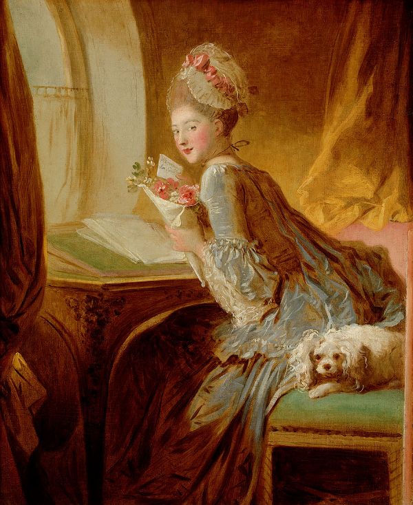 The Love Letter c1770 by Jean Honore Fragonard | Oil Painting Reproduction