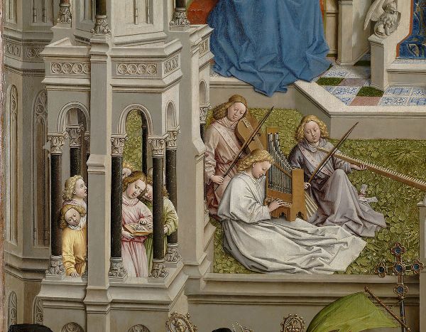 Angels Singing or Playing Musical Instruments 1445 | Oil Painting Reproduction