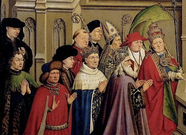 Christians in the Lower Terrace c1445 By Jan van Eyck