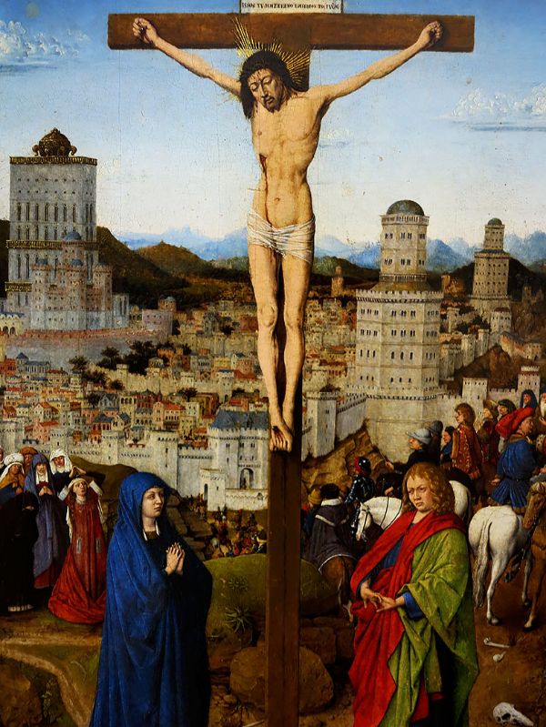 Crucifixion c1430 by Jan van Eyck | Oil Painting Reproduction
