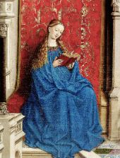 Detail Showing the Virgin Mary By Jan van Eyck