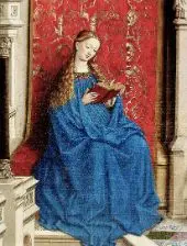 Detail Showing the Virgin Mary By Jan van Eyck