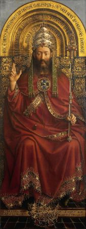 Figure of Christ from the Ghent Altarpiece By Jan van Eyck