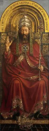 Figure of Christ from the Ghent Altarpiece By Jan van Eyck