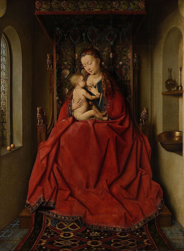 Lucca Madonna 1437 by Jan van Eyck | Oil Painting Reproduction