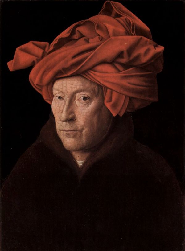 Portrait of a Man in a Turban by Jan van Eyck | Oil Painting Reproduction