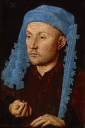 Portrait of a Man with a Blue Chaperon By Jan van Eyck