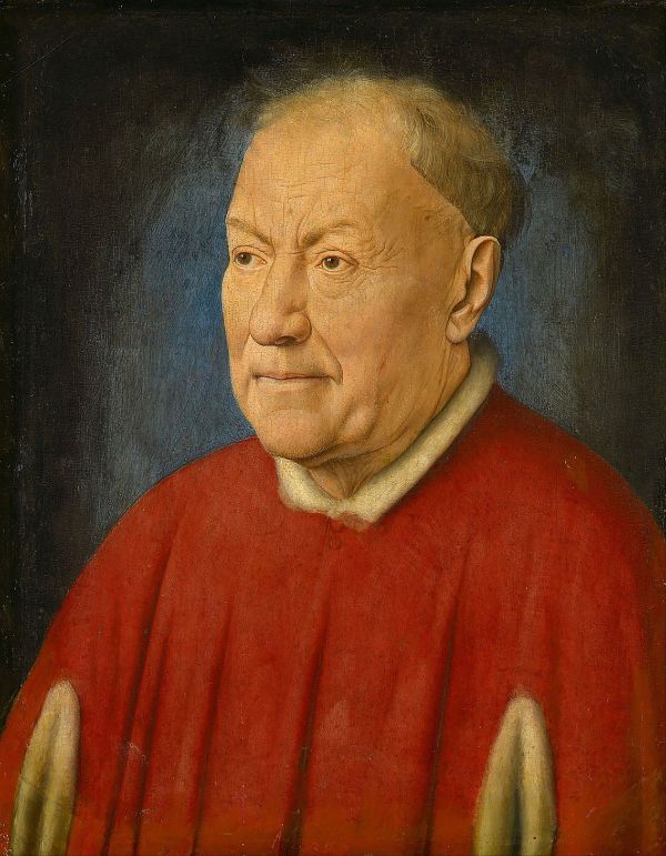 Portrait of Cardinal Albergati by Jan van Eyck | Oil Painting Reproduction