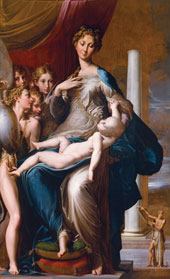 Madonna with the Long Neck By Parmigianino