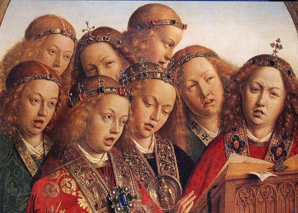 The Ghent Altarpiece Choir of Angels | Oil Painting Reproduction