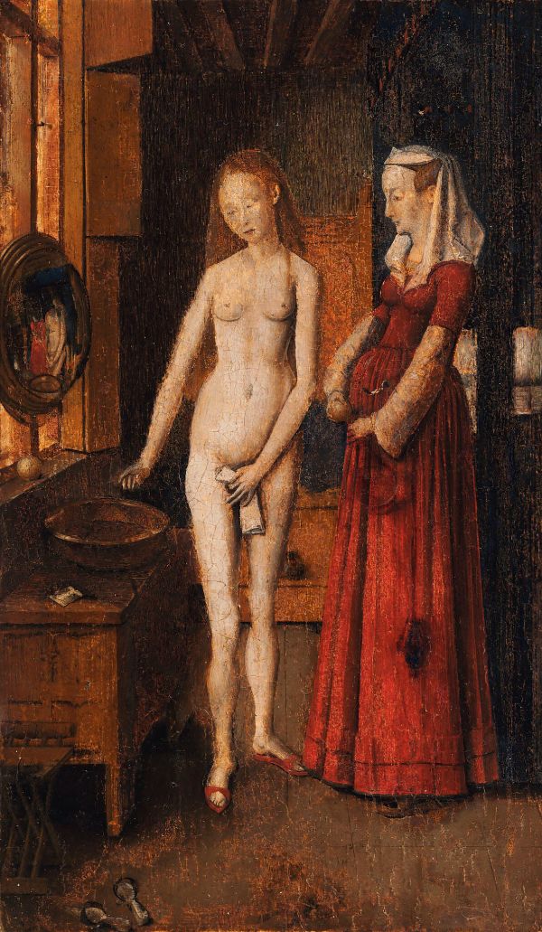 Woman Bathing by Jan van Eyck | Oil Painting Reproduction