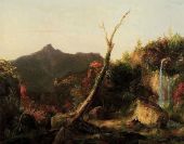 Autumn Landscape View of Mount Chocorua c1827 By Thomas Cole