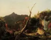Autumn Landscape View of Mount Chocorua c1827 By Thomas Cole