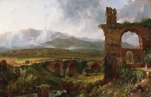 A View near Tivoli Morning 1832 By Thomas Cole