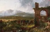 A View near Tivoli Morning 1832 By Thomas Cole