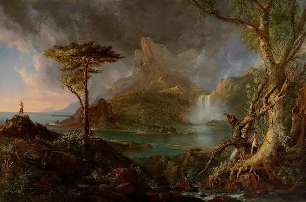 A Wild Scene c1831 By Thomas Cole