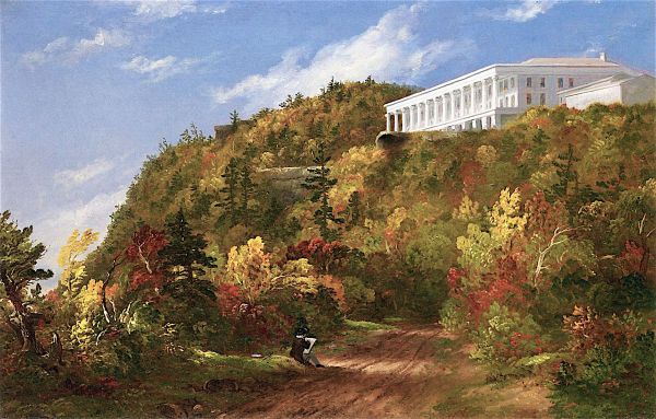 Catskill Mountain House c1845 by Thomas Cole | Oil Painting Reproduction
