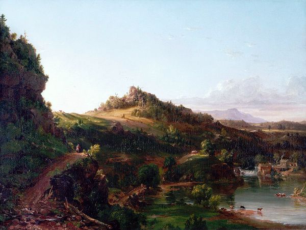 Catskill Scenery 1830 by Thomas Cole | Oil Painting Reproduction