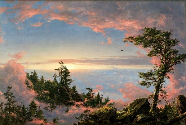 Church Above the Clouds at Sunrise 1827 | Oil Painting Reproduction