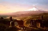 Mount Etna From Taormina 1843 By Thomas Cole