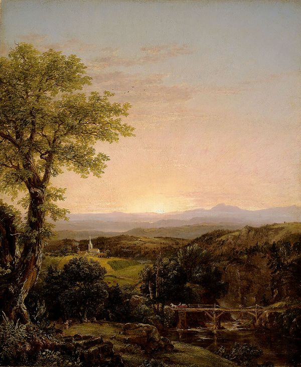 New England Scenery 1839 by Thomas Cole | Oil Painting Reproduction