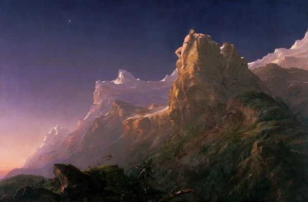 Prometheus Bound 1847 by Thomas Cole | Oil Painting Reproduction