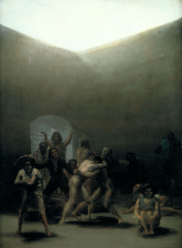 Yard with Lunatics 1794 by Francisco Goya | Oil Painting Reproduction
