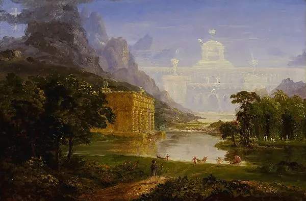 The Pilgrim of the World on his Journey c1846 By Thomas Cole