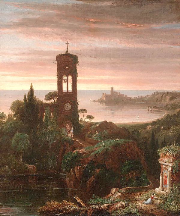 The Vesper Hymn 1838 by Thomas Cole | Oil Painting Reproduction