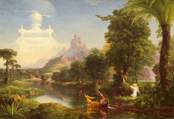 The Voyage of Life Youth 1842 by Thomas Cole | Oil Painting Reproduction
