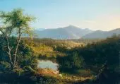View near the Village of Catskill 1827 By Thomas Cole