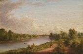 View of the Thames 1845 By Thomas Cole