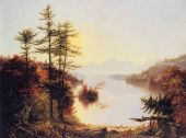 View on Lake Winnipiseogee 1828 By Thomas Cole