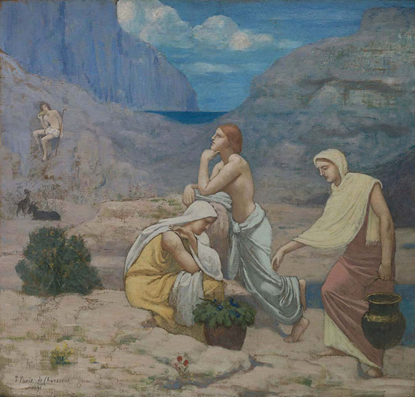 The Shepherd's Song 1891 by Puvis de Chavannes | Oil Painting Reproduction