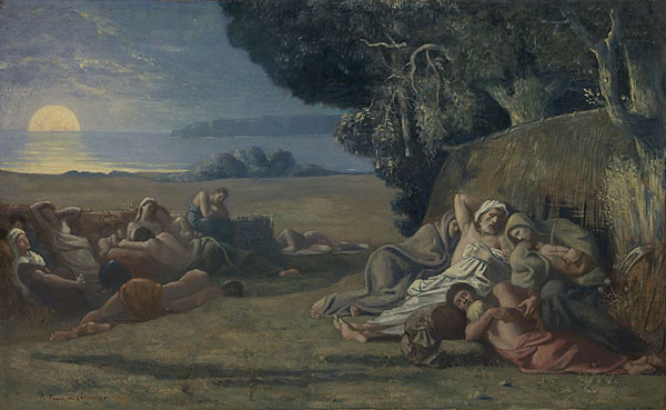 Sleep c1867 by Puvis de Chavannes | Oil Painting Reproduction