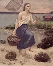 The Fisherwoman By Puvis de Chavannes