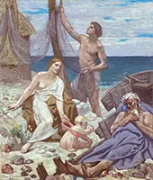 The Fisherman's Family 1887 By Puvis de Chavannes