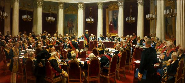 Ceremonial Sitting of the State Council | Oil Painting Reproduction