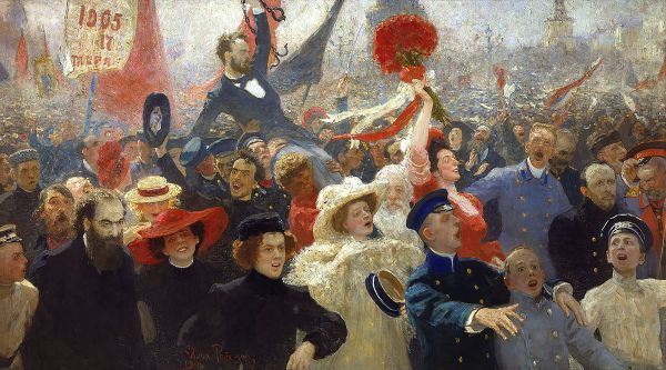Demonstration on October 17 1905 by Ilya Repin | Oil Painting Reproduction