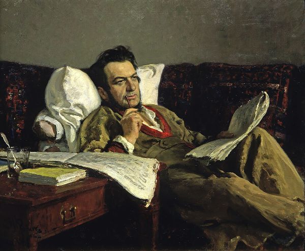 Mikhail Glinka 1887 by Ilya Repin | Oil Painting Reproduction