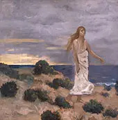 Woman on the Beach 1887 By Puvis de Chavannes