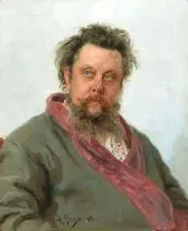 Portrait of M P Mussorgsky 1881 By Ilya Repin