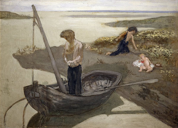 The Poor Fisherman 1879 by Puvis de Chavannes | Oil Painting Reproduction