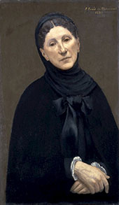 Portrait of Princess Marie Cantacuzene By Puvis de Chavannes