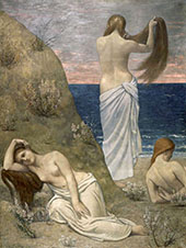 Young Girls by the Seaside 1879 By Puvis de Chavannes