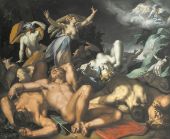 Apollo and Diana Punishing Niobe by Killing Her Children By Abraham Bloemaert