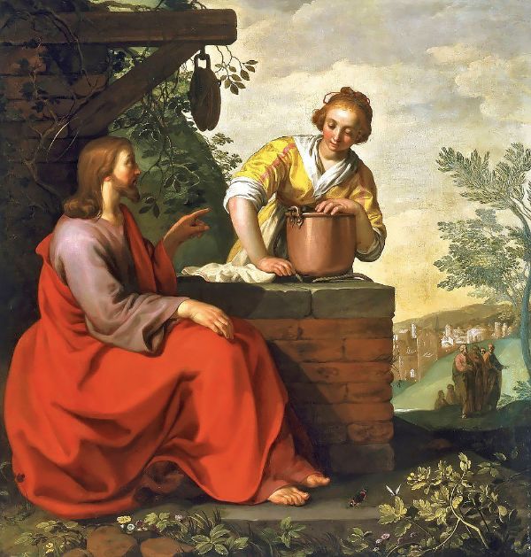 Christ and the Samaritan Woman c1624 | Oil Painting Reproduction
