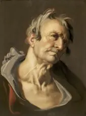 Head of an Old Man By Abraham Bloemaert