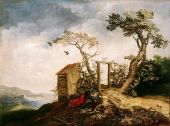 Landscape with the Prophet Elijah in the Desert By Abraham Bloemaert