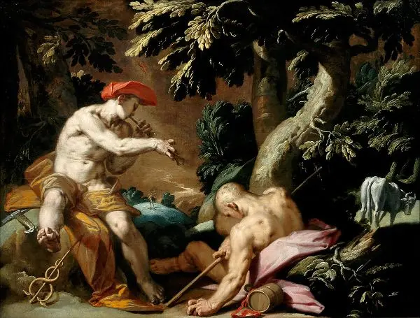 Mercury Argus and Io 1592 By Abraham Bloemaert